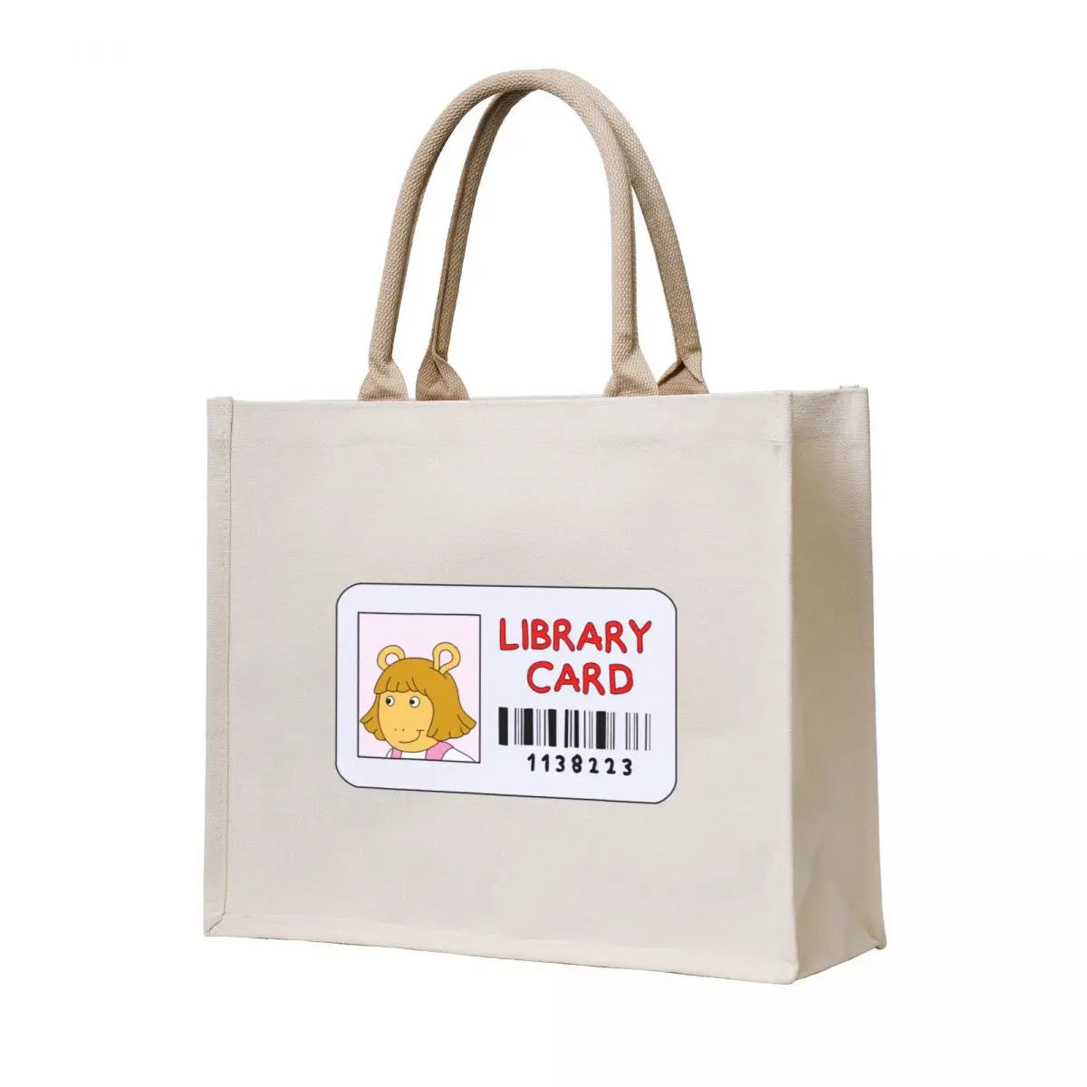DW Library Card Tote Bag Canvas stote bag Shopper bag large size bags
