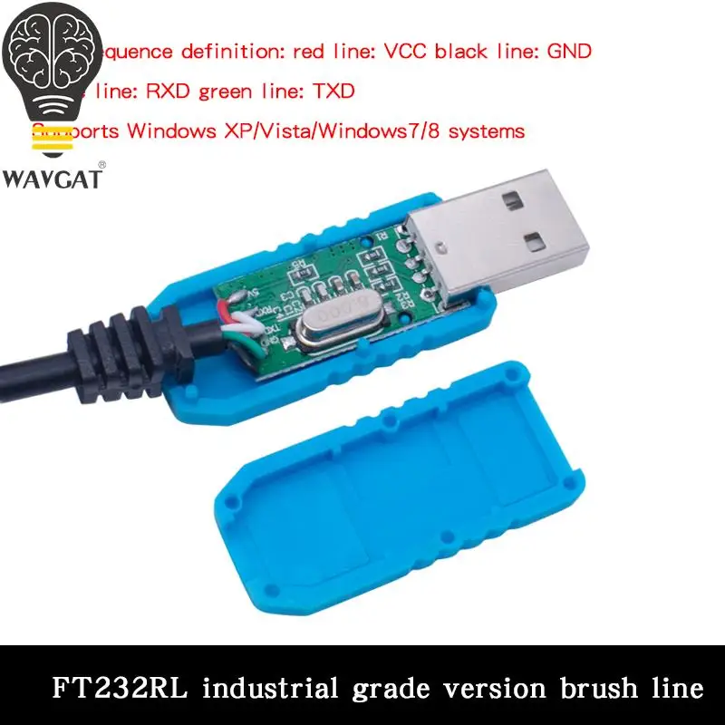 Модуль кабеля PL2303 USB к UART TTL FT232RL PL2303HX, модуль адаптера последовательного порта TTL RS232, кабель для загрузки CH340