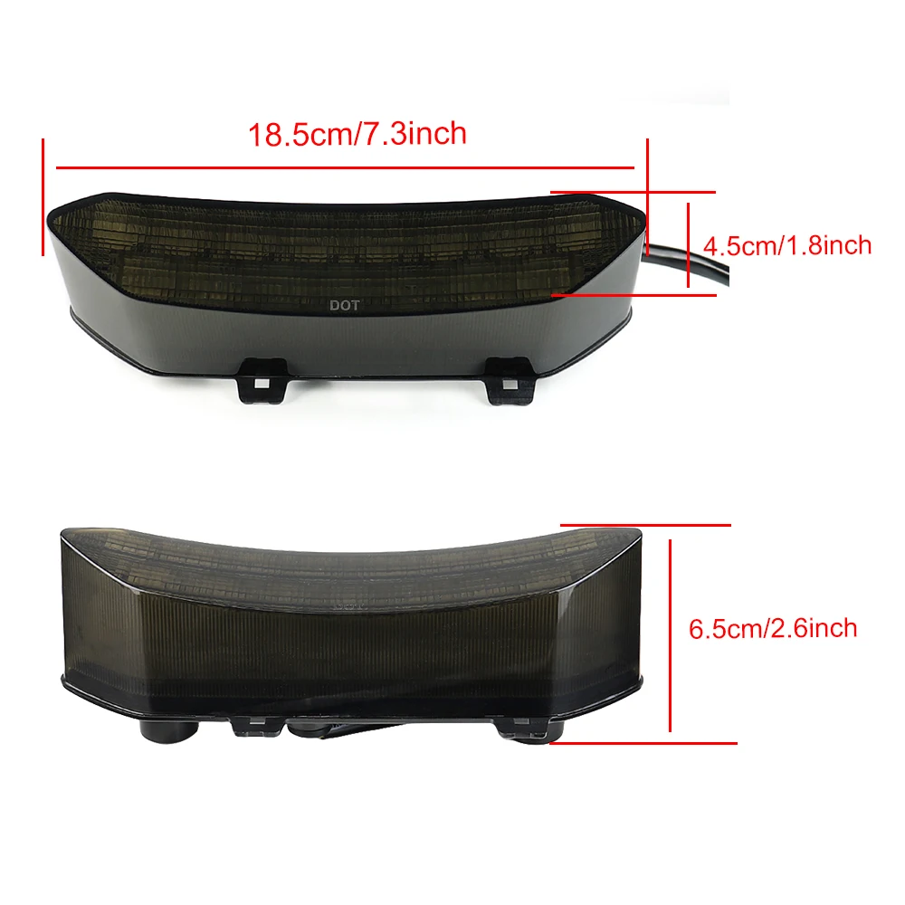 LED-Bremsrücklicht für Yamaha Raptor 700 2006–2018 YFZ450R 2009–2018 ATV-Rücklicht