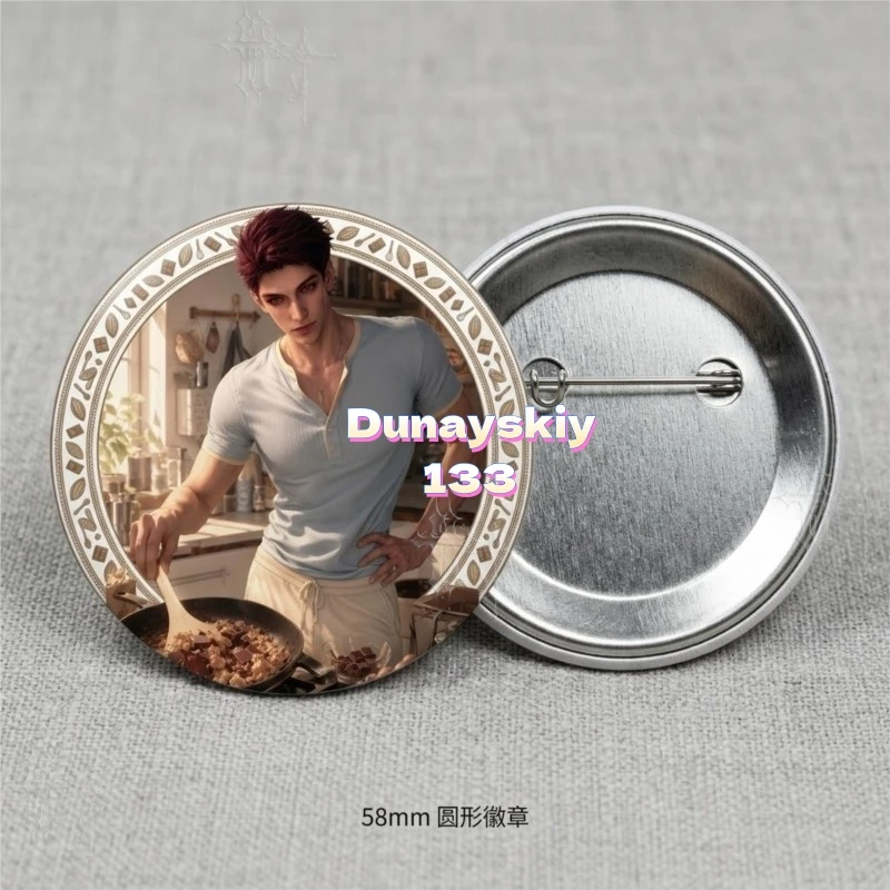 Halloween Cosplay Collectible Pin Custom Handmade Valko Tinplate Badge From Love And Deepspace Game For Anime Fan Daily Bag
