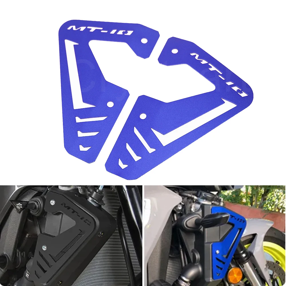 

Для YAMAHA MT10 MT-10 MT 10 FZ-10 2015 2016 2017 2018 2019 2020 мотоциклетный радиатор, боковая защитная крышка, защитная пластина, черный, синий