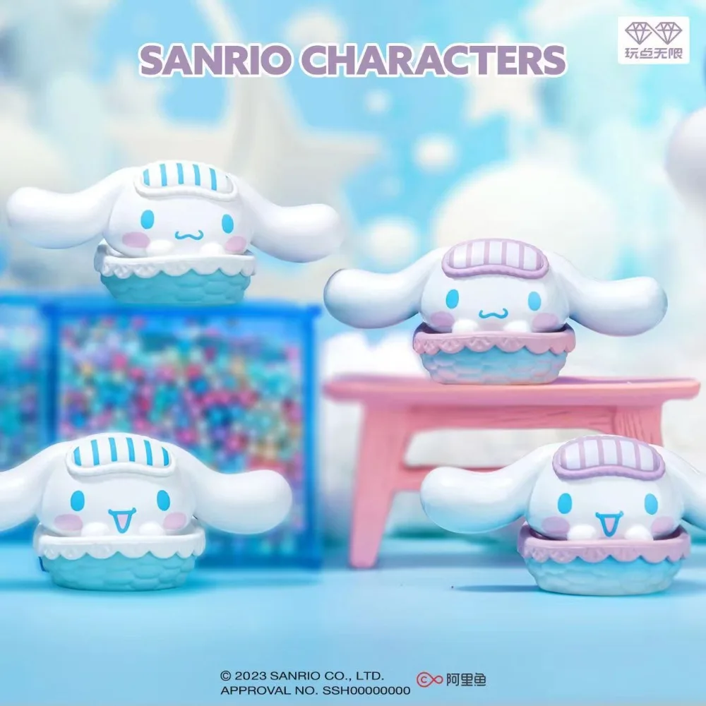 本物のサンリオ ハローキティ マイメロディ クロミ シナモロール ファミリー クレイドル ドリーム シリーズ かわいい人形 ブラインドボックス おもちゃ 装飾品 ギフト