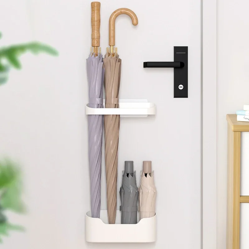 

Japanese Umbrella Storage Rack Household Entry Wall Mounted Umbrella Storage Rack Install Umbrella Drain Bucket