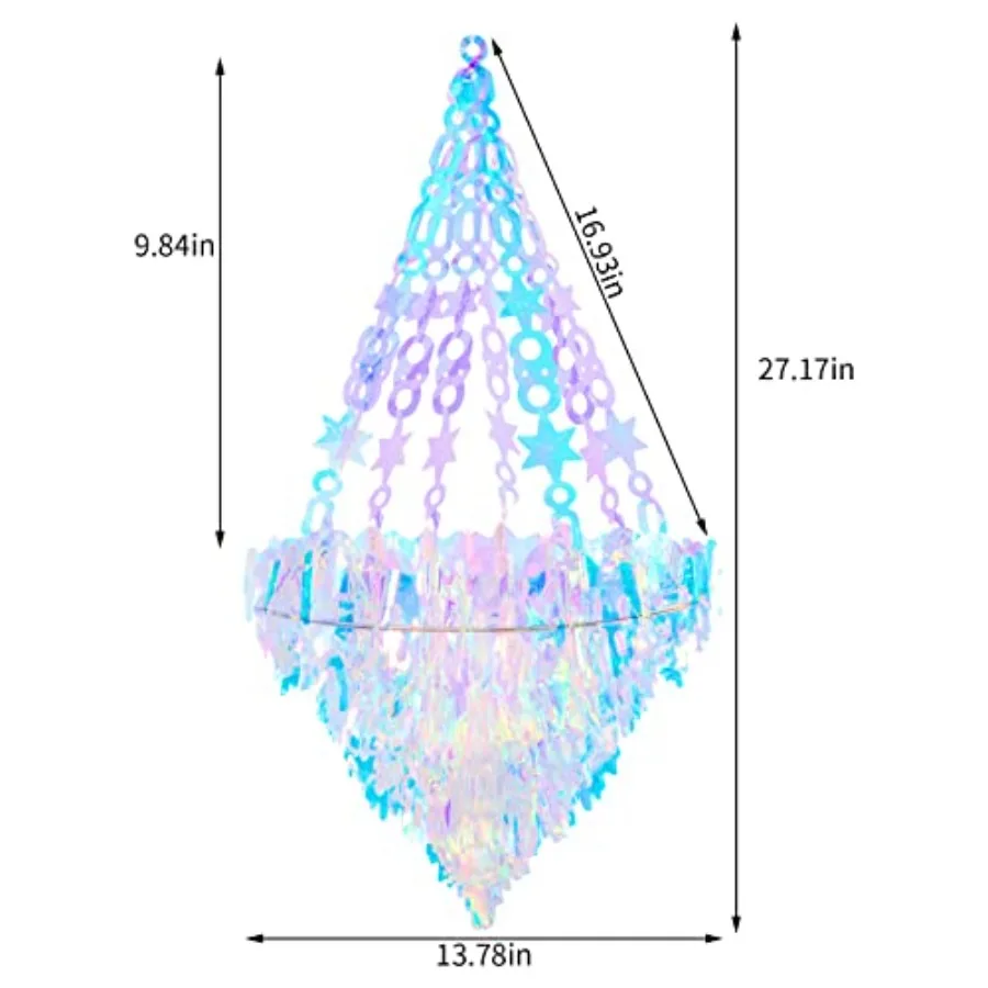 Hanging Decoration Holographic Party Decoration Rainbow Film Frozen Party Supplies view 2
