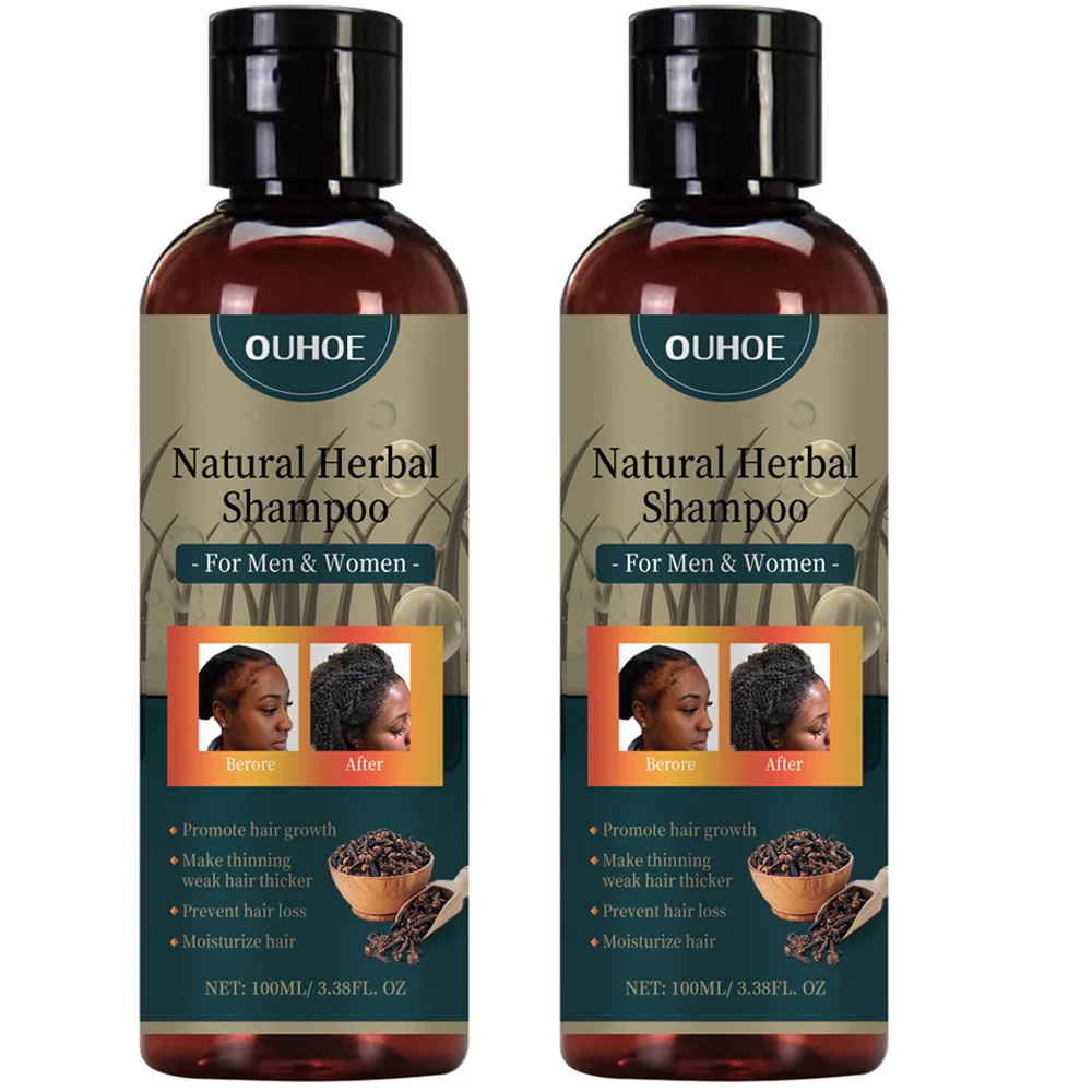 2pcsx100ml Hair Growth Shampoo Ancient African Hair Growth Formula Extract Powerful Effect Fast Hair Loss Treatment Hair Care