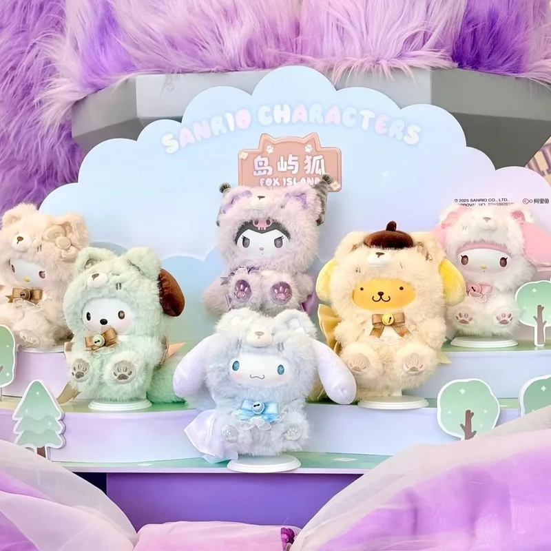 

Новые персонажи Fox Island слепая коробка Cinnamoroll Kuromi Vinly плюшевые подвески коробка-сюрприз My Melody аниме кукла Mystery Bag игрушка