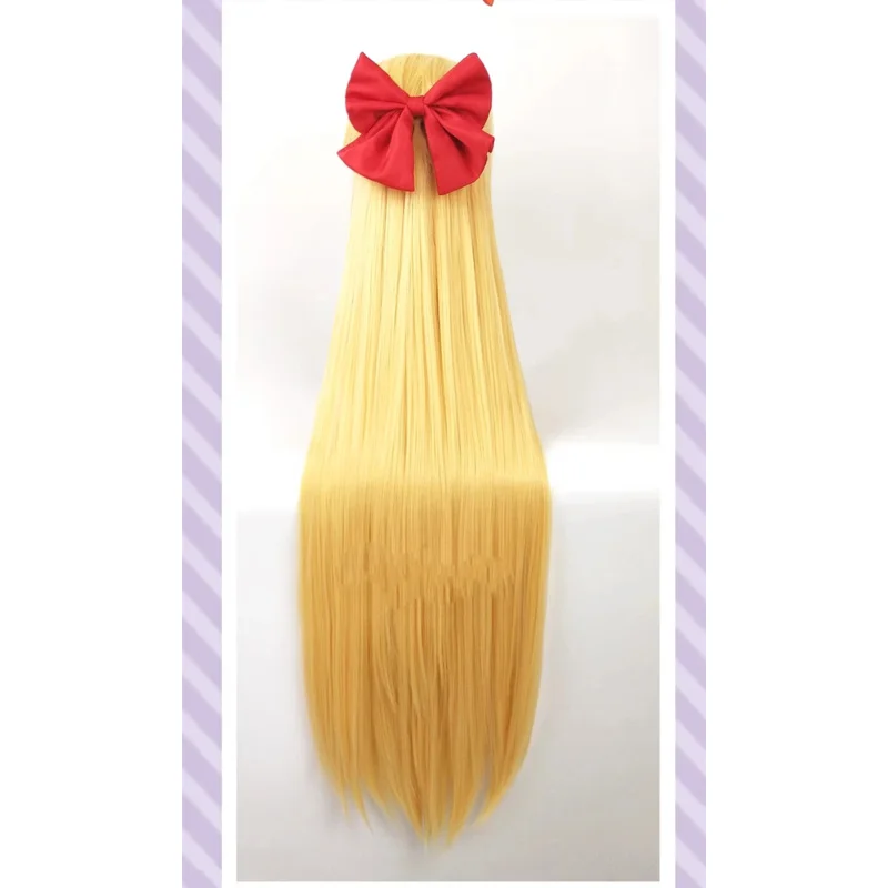 ชุดคอสเพลย์อนิเมะใหม่ Aino Minako Sailor Venus พร้อมอุปกรณ์เสริม วิกผมยาวสีทอง โบว์ให้เลือกสำหรับงานปาร์ตี้และเกม