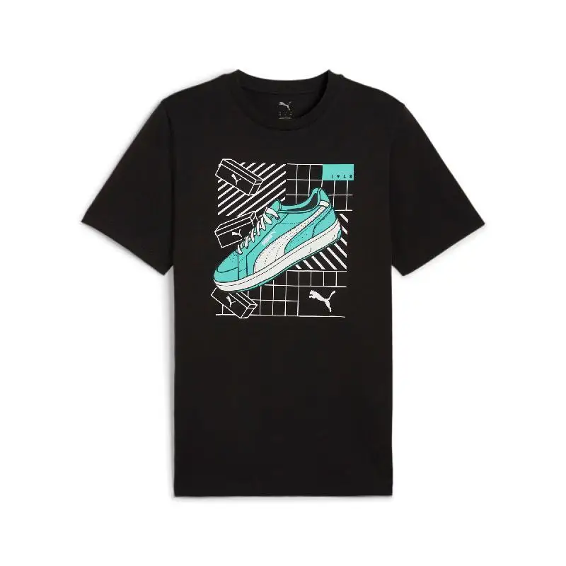 

Puma Graphics Sneaker Tee Men's Short-Sleeved Running and Cycling Training Tops Fitness Casual Basketball Sportswear 634202-01