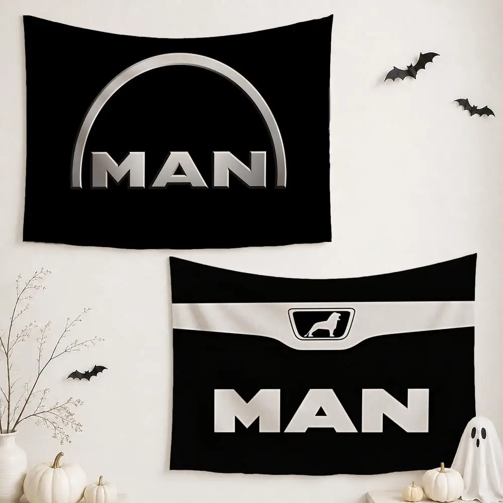 Truck M-MAN Truck Tapestry Wall Hanging Tapestry Aesthetic Room Decor Banners for Bedroom Living Room Outdoor Party