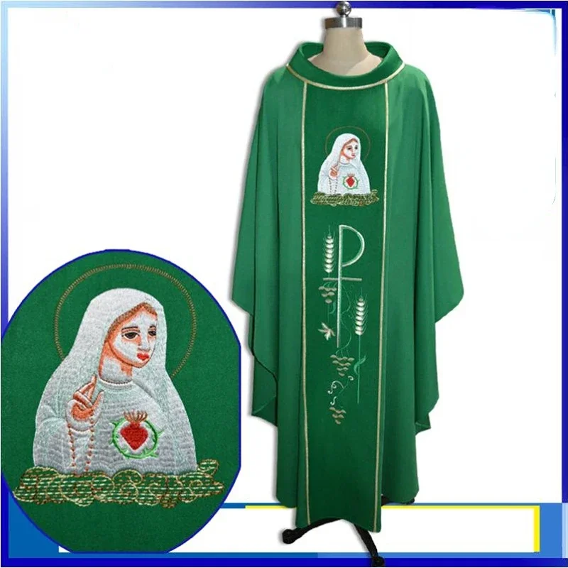 Chasuble Priester Mass Clothes Pastors Costume Christian Liturgical Clergy Robe Churches Catholic Priest Uniform Vestments