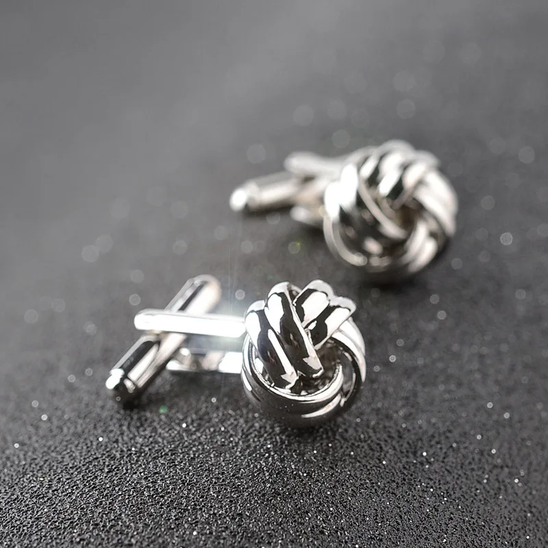 1Pair Men's Stainless Steel Vintage Tone Laser Twist Cuff Links Wedding Gift Cuff Links