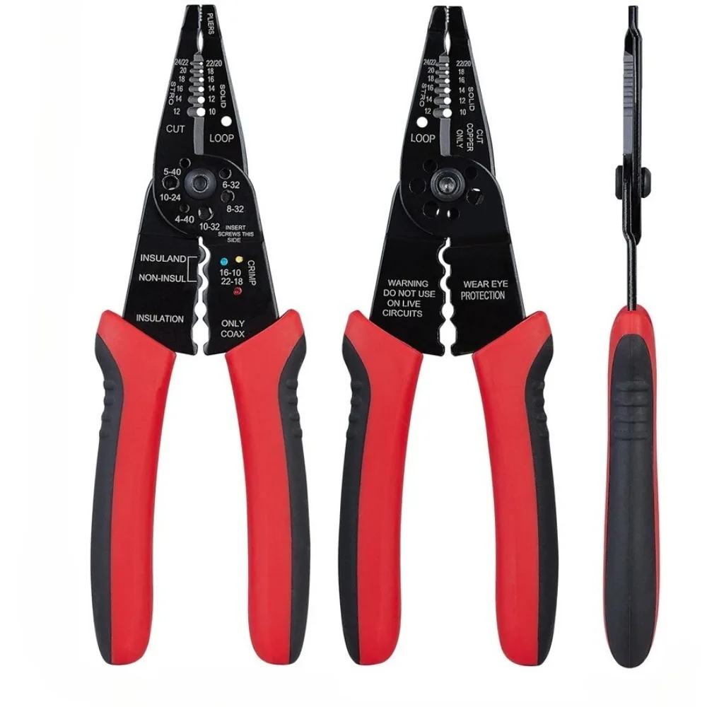 

Professional 8-inch Wire Stripper/wire crimping tool, Wire Cutter, Wire Crimper, Cable Stripper, Wiring Tools and Multi-Function