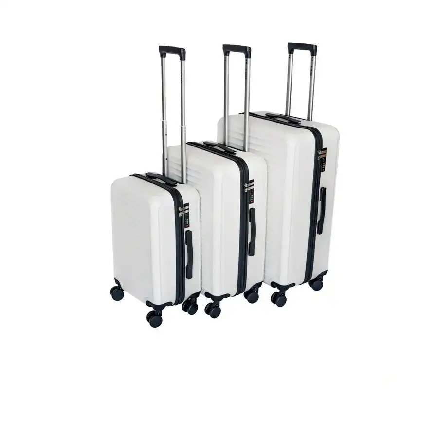 Luggage 3 Piece Sets, Hard Shell Lightweight Carry On Suitcase With Spinner Wheels Travel Set For Men Women (20/24/28)