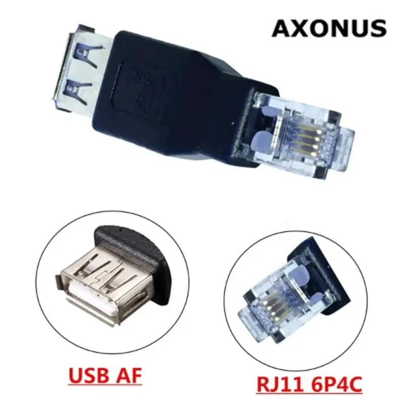 USB AF To RJ11 USB A Female To Telephone Adapter 6P2C/6P4C RJ11 Interface
