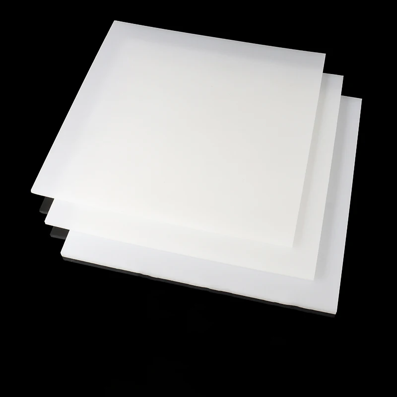 Food Grade PP Plastic Sheets Plate White 2-20mm Thickness 100-500mm Wear Resistant DIY Cut to Size