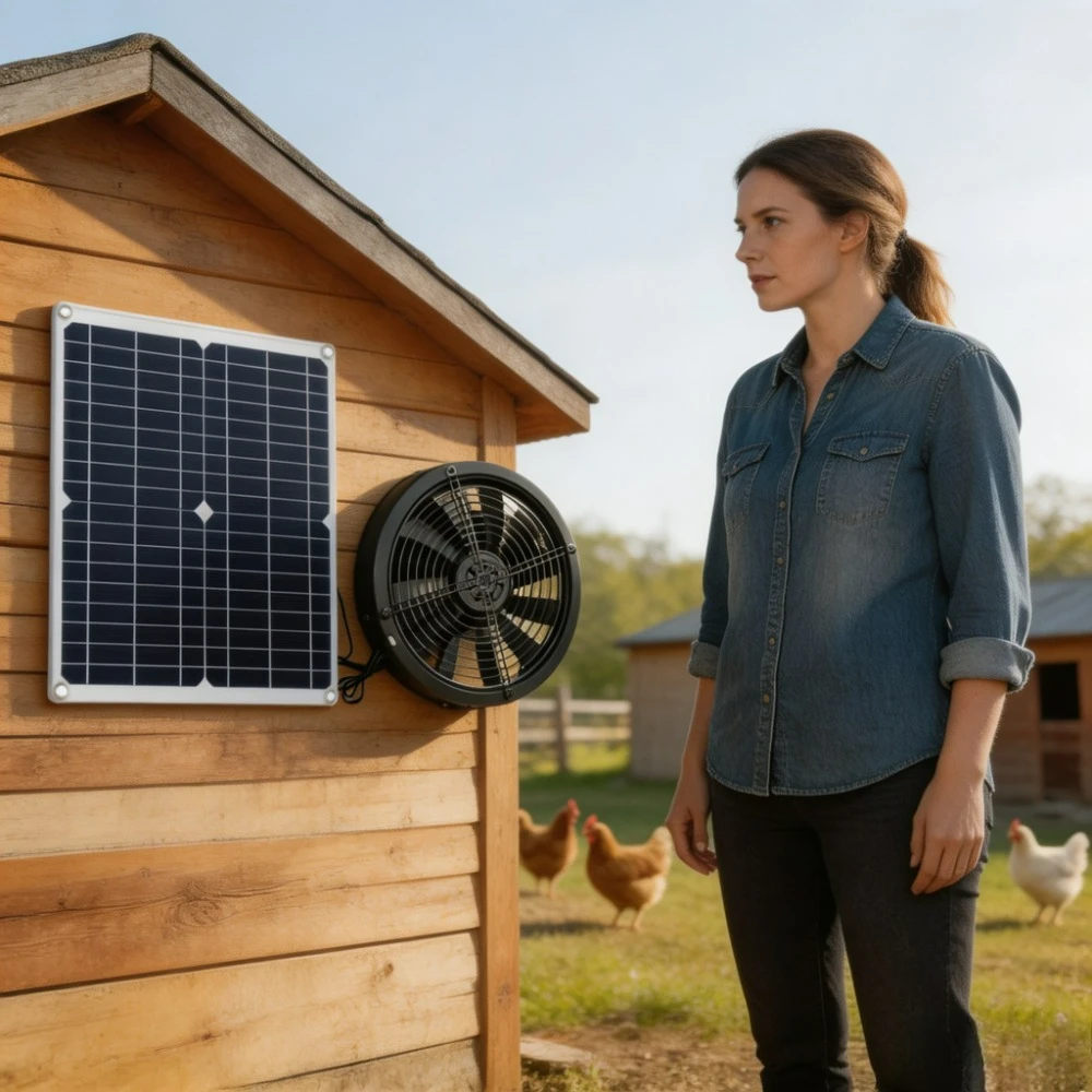 Outdoor Power Vent - 15W 25W Solar Powered Weatherproof Exhaust