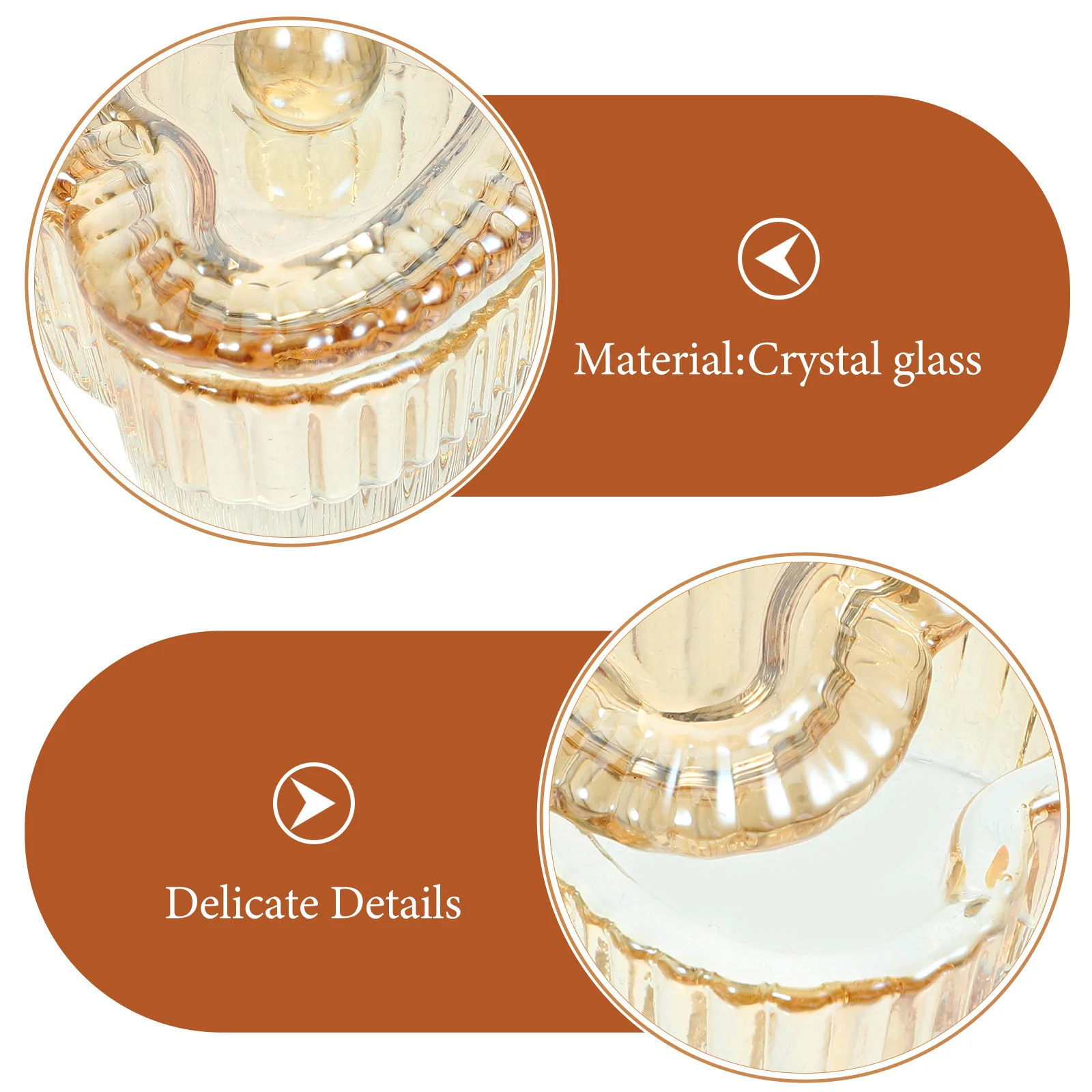 

2Pcs Crystal Nail Art Cup Durable Manicure Glass Dish Nail Salon Mixing Liquid Powder Tool Lidded Glass Bowl