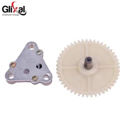 Glixal GY6 49cc 50cc Fuel Oil Pump Assembly with Fuel Pump Sprocket Gears for 139QMB 139QMA 22 tooth crankshaft