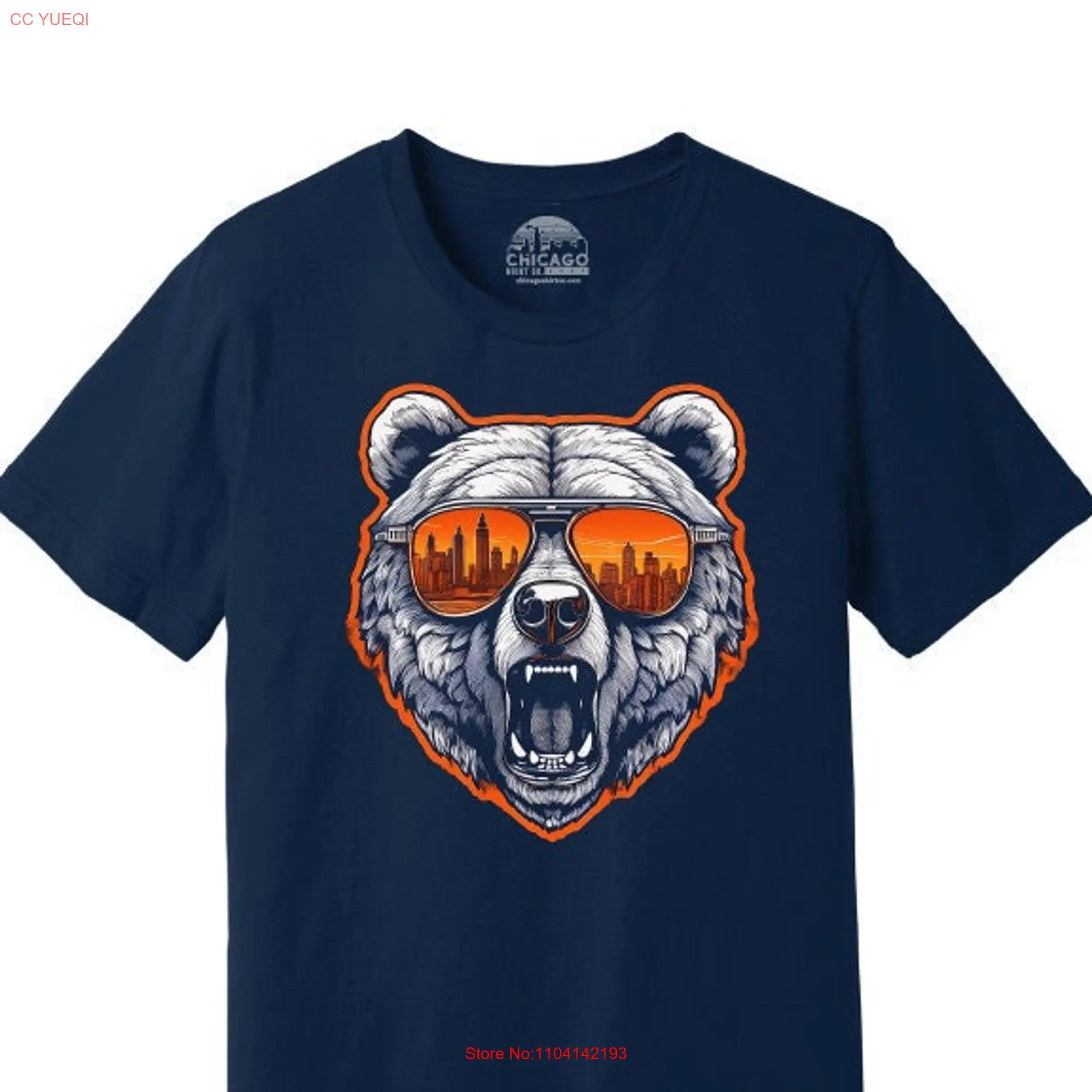 Chicago Bear Ditka Shades T Shirt long or short sleeves