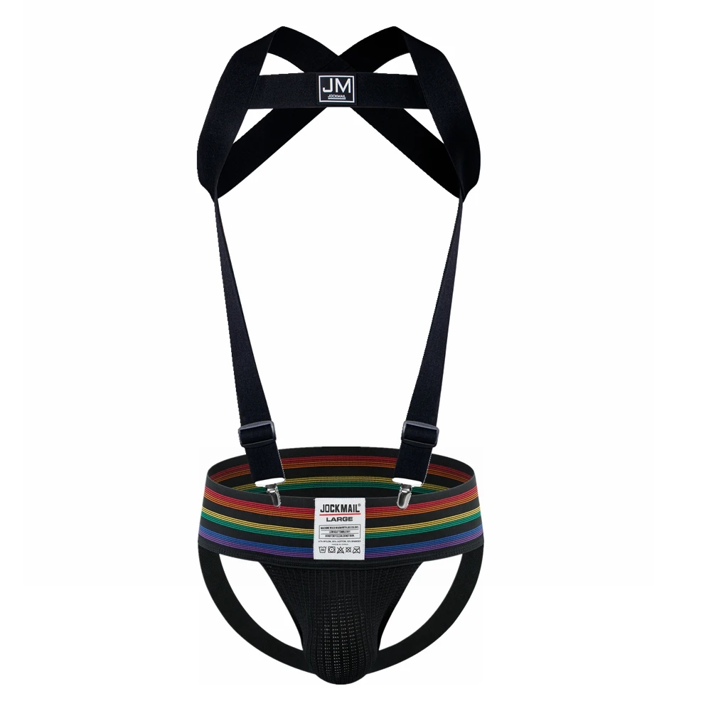 

JOCKMAIL Ремень для тела Регулируемый эластичный ремень Съемный разделенный тип Подарите 3-дюймовую широкую полоску Спортивные бандажи Мужской бандаж