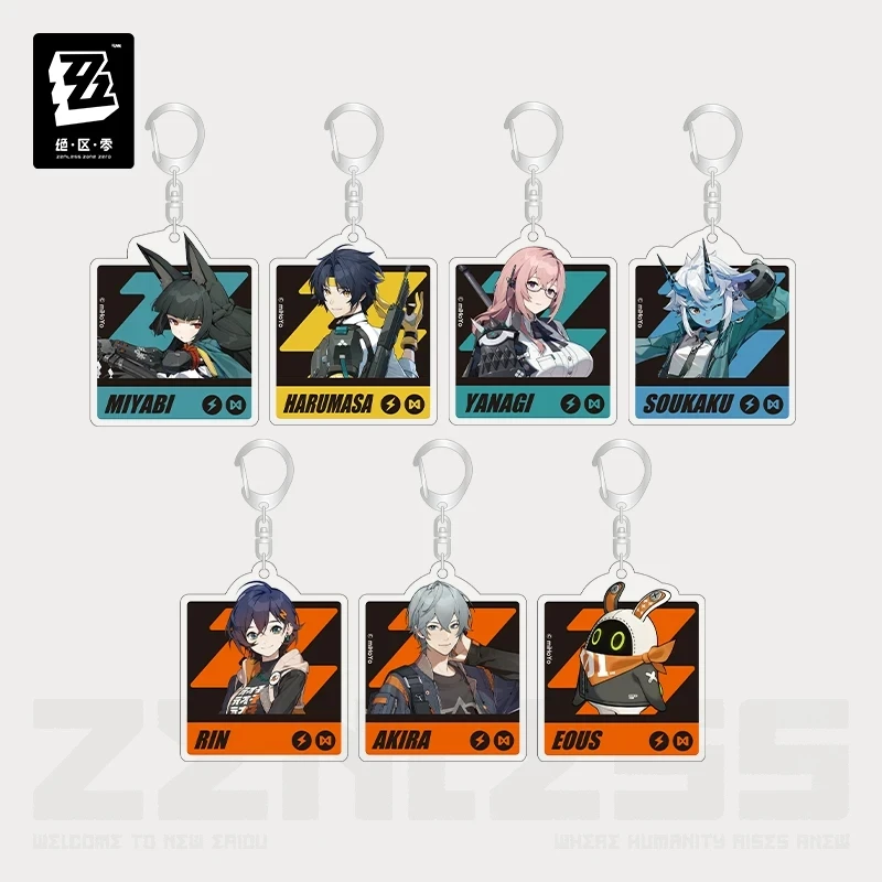 Official ZenlessZoneZero Genuine “Six Lessons of Daily Life” Series Game Merchandise Acrylic Keychain Decoration Holiday Gift