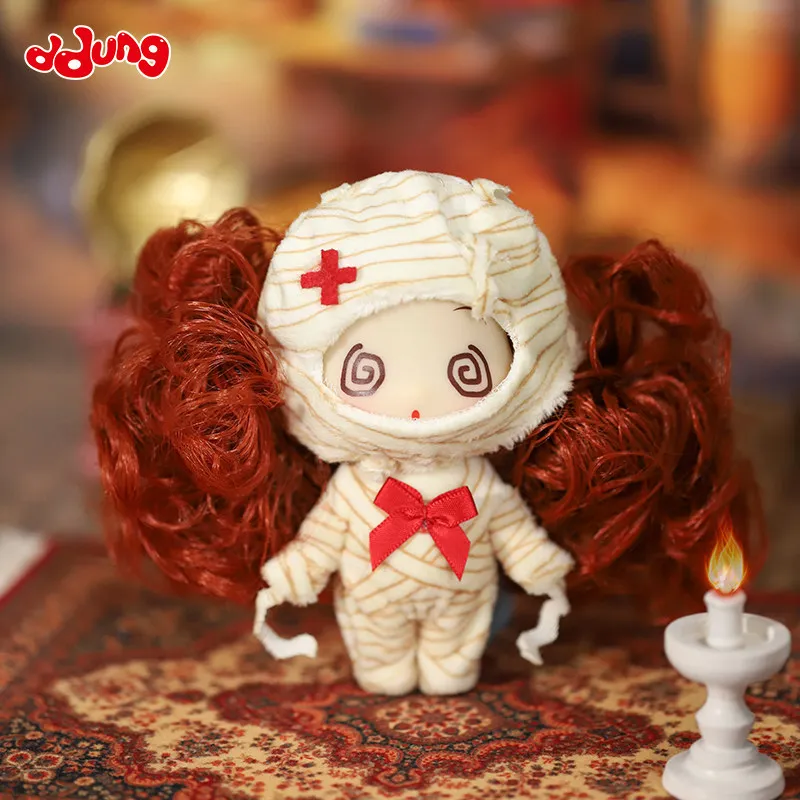 

In Stock halloween Dolls Witch Vampire Zombie Mummy Skeleton Bat Pumpkin Styles Collectible Figurine Desktop Decoration Gift Kid