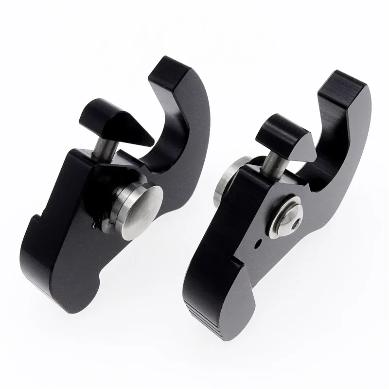 Motorcycle Detachable Rotary Sissy Bar Luggage Rack Docking Latch Clip For Harley Touring Softail Sportster 2 Pcs Left + Right
