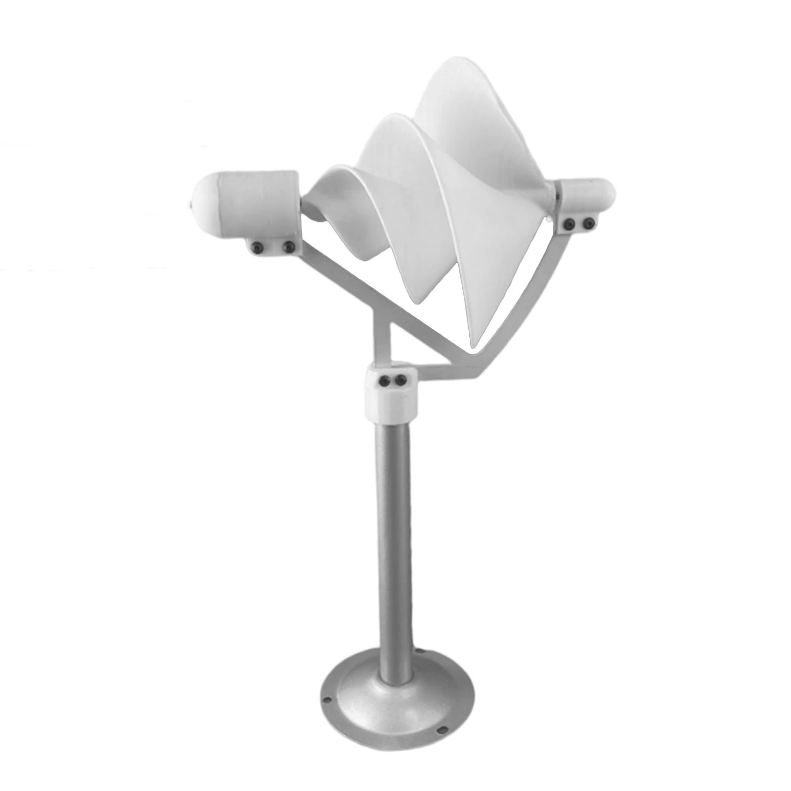 10W miniaturowa spiralna turbina wiatrowa eksperyment naukowy moc lampy biały Model Generator wiatrowy słonecznego z oświetleniem LED 320mm