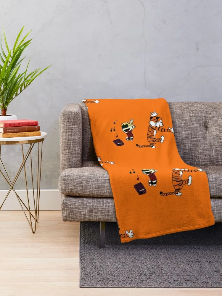 Calvin and hobbes vintage Throw Blanket Tourist Giant Sofa Camping Hair Blankets