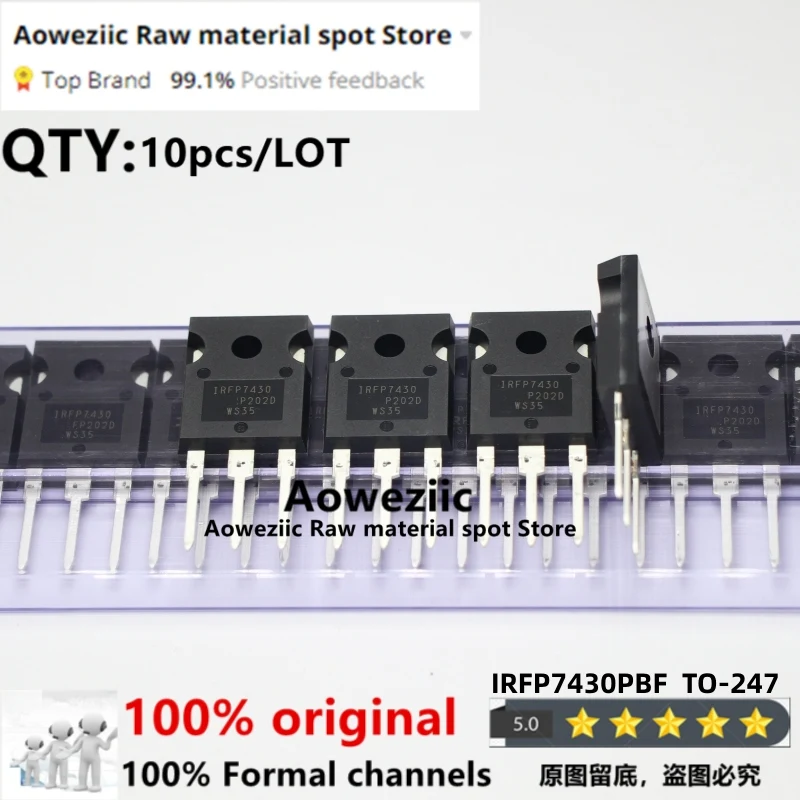 

Aoweziic 2019+ 100% New Imported Original IRFP7430PBF IRFP7430 TO-247N Channel MOSFET 195A 40V