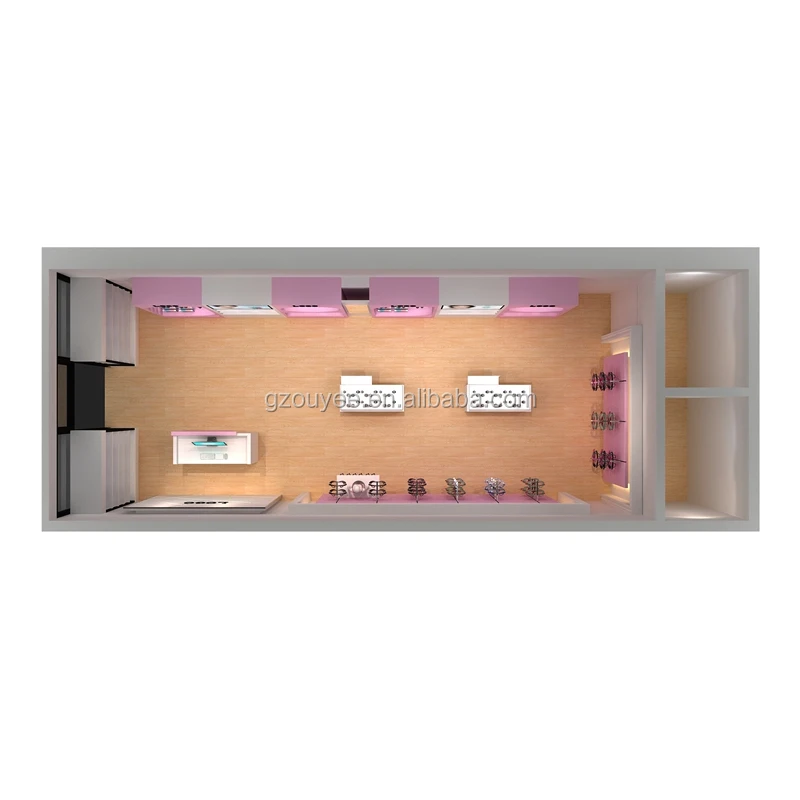 Customized-Store Design Ideas Display Cabinet Furniture Cosmetics Shop Decoration Small Cosmetics Shop