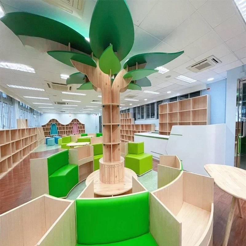 Tree Shape School Used Library Bookshelf Bookshelf