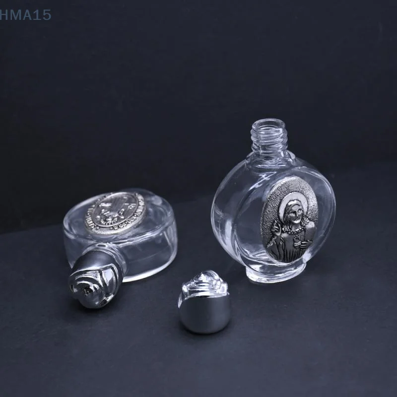 Empty Holy Water Jesus Bottle Religious Bottle Christian Baptism Supplies Refillable Portable Cosmetic Packaging Empty Bottle