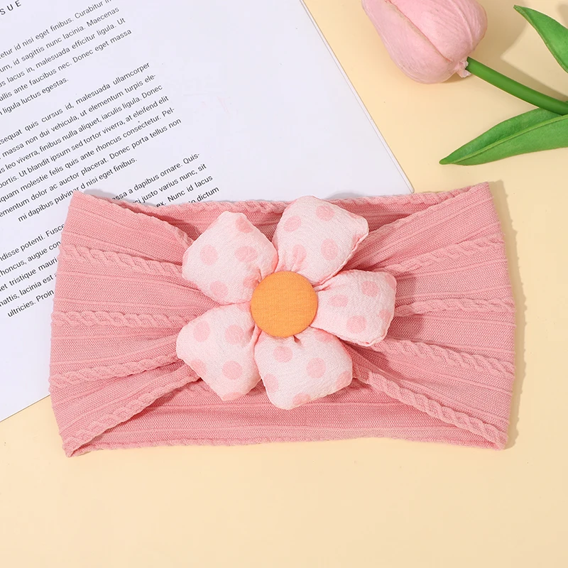 Cute Flower Headbands para bebê, Headband recém-nascido, Crianças Turban Hair Bands, Kids Hair Accessories, New Fashion