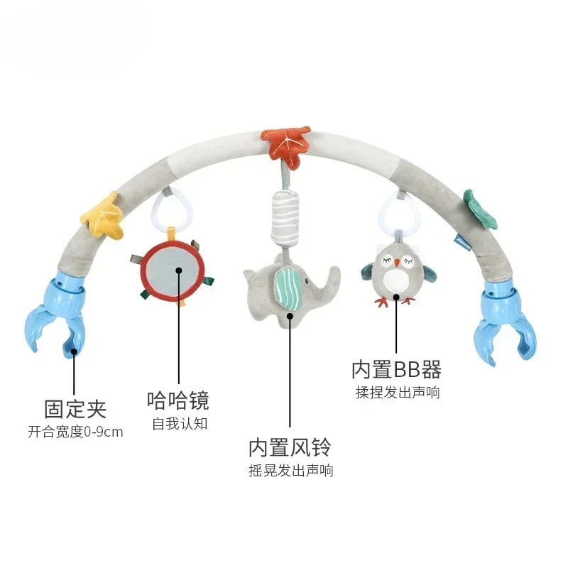 Baby Infant Newborn Crib Bell Rattles Toys 0-12 Months 0-1 Year Old Babies Toddler Stuff Car Seat bedbell Pendant Trolley Toys view 4