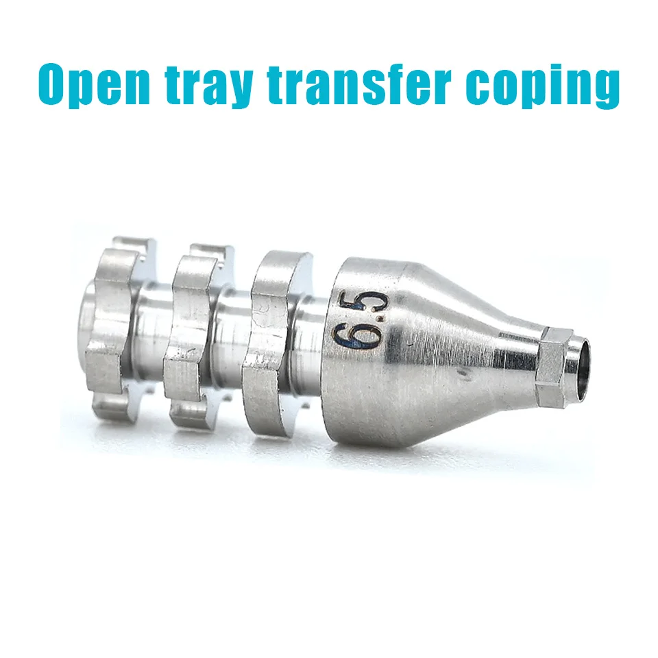10Pcs Dental Implant Open Tray Transfer Coping Impression Pick Up Copings Compatible Osstem Dentium ITI ADIN BEGO B.B. Screws
