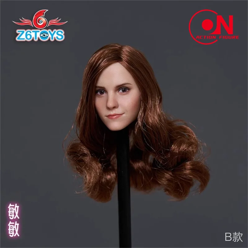 Z6TOYS ZC012 1/6 Scale Emma Watson หัว Sculpt Movable Eyes หัวแกะสลักรุ่น 12 ''ทหารหญิง Action Figure Body