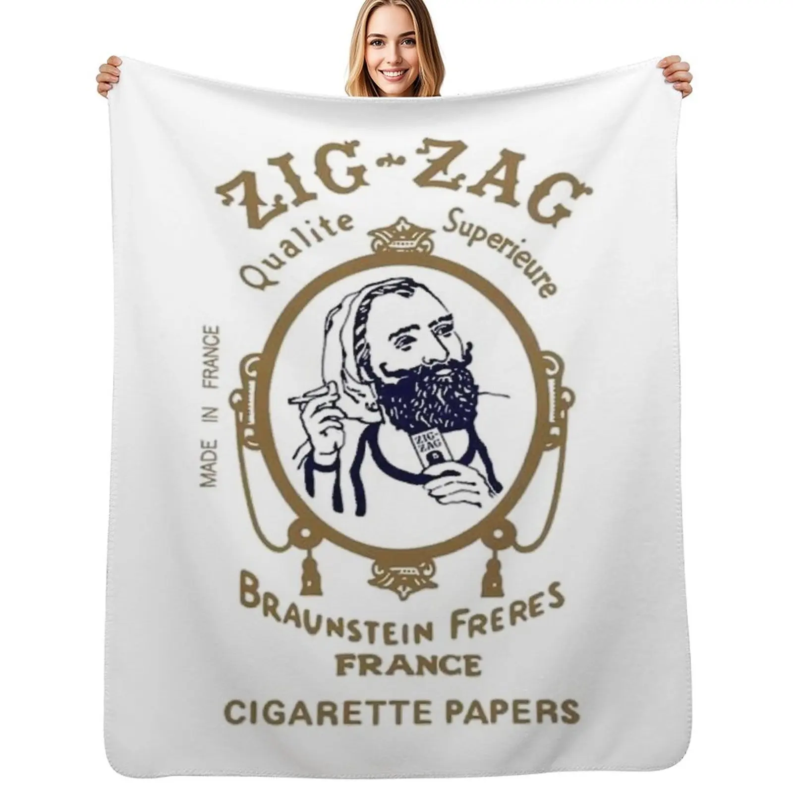 Zig Zag Papers Throw Blanket Sleeping Bag Bed covers Fashion Sofas Plush Single Luxury Blankets