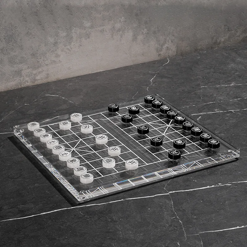 

Modern minimalist and creative national style black and white chess pieces Chinese chess ornaments office tea room living room
