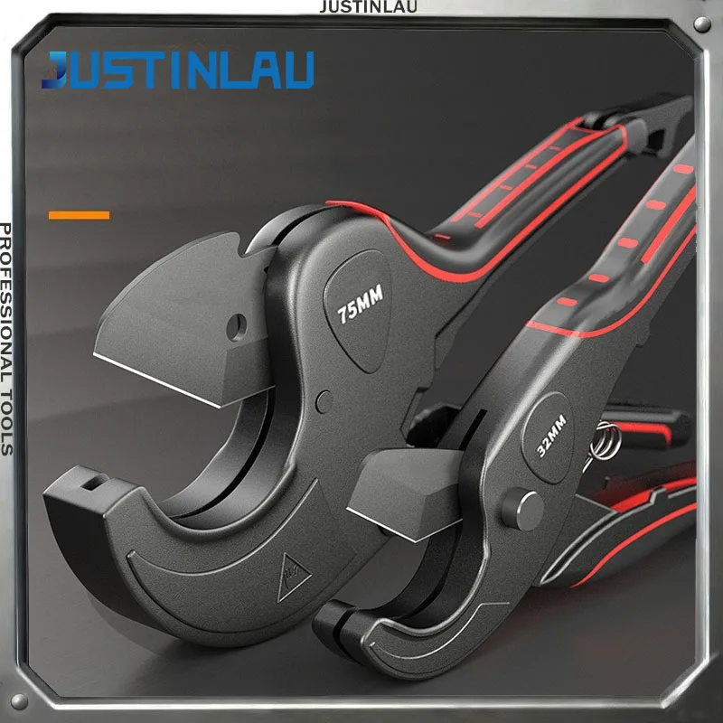 

JUSTINLAU 1 шт., самоблокирующаяся трещотка, профессиональные ПВХ PPR, ножницы для термоплавких труб, съемные плоскогубцы для водопроводных труб, гидравлический инструмент