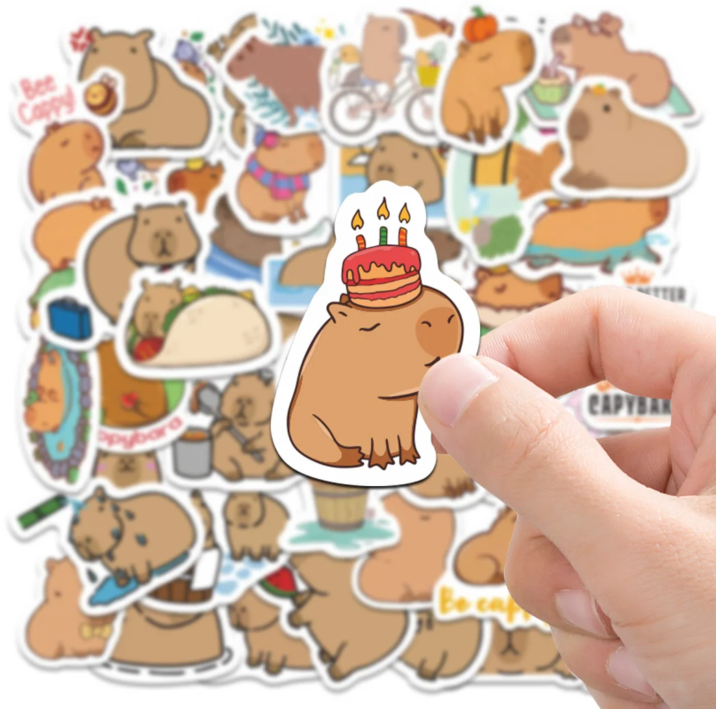 50 stuks Capibala-stijlstickers