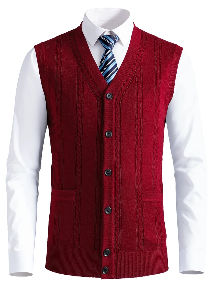 

Мужской вязаный шерстяной кардиган Svel V-Ne Thiened, осень-зима, повседневная одежда Faion Ci для среднего возраста и ли