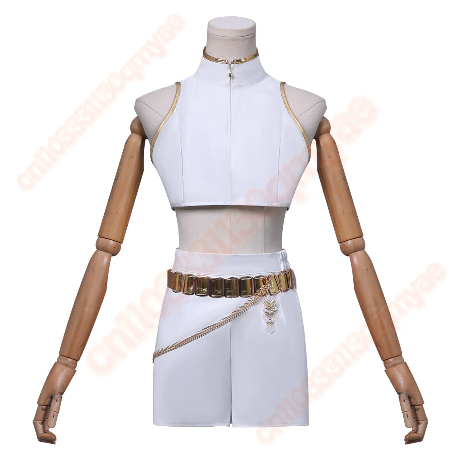 미라 조이 루미 코스프레 의상 여성용 K팝 데몬 헌터스 헌트릭스 화이트 골든 슈트 성인 할로윈 유니폼 애니메이션 영화 2025