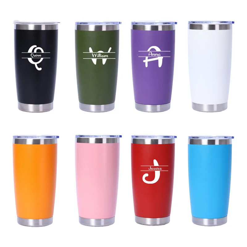 

Personalised Drinkware Thermal Mug Beer Cups Vacuum With Lids Stainless Steel Water Bottle Insulated Leakproof 20oz