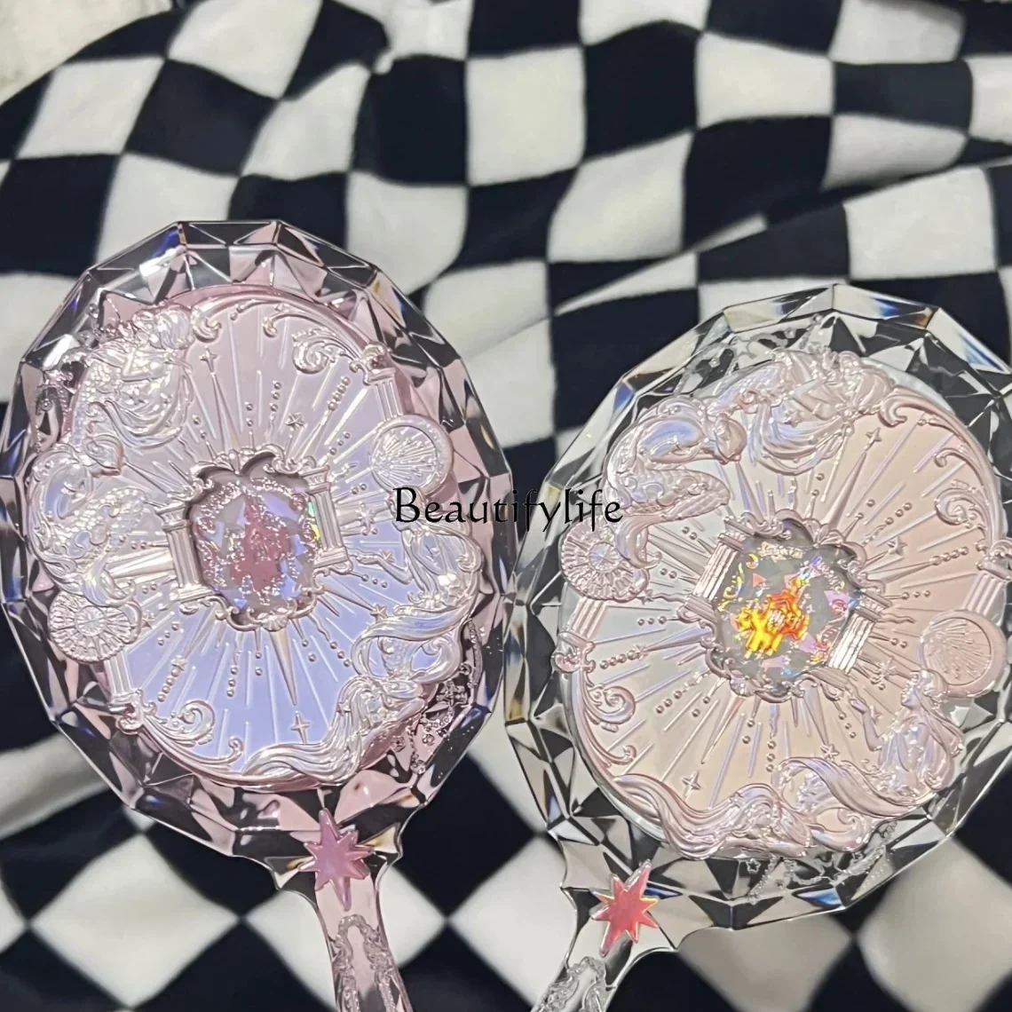 Flower Know Moonlight Mermaid Series Makeup Mirror Hand Mirror