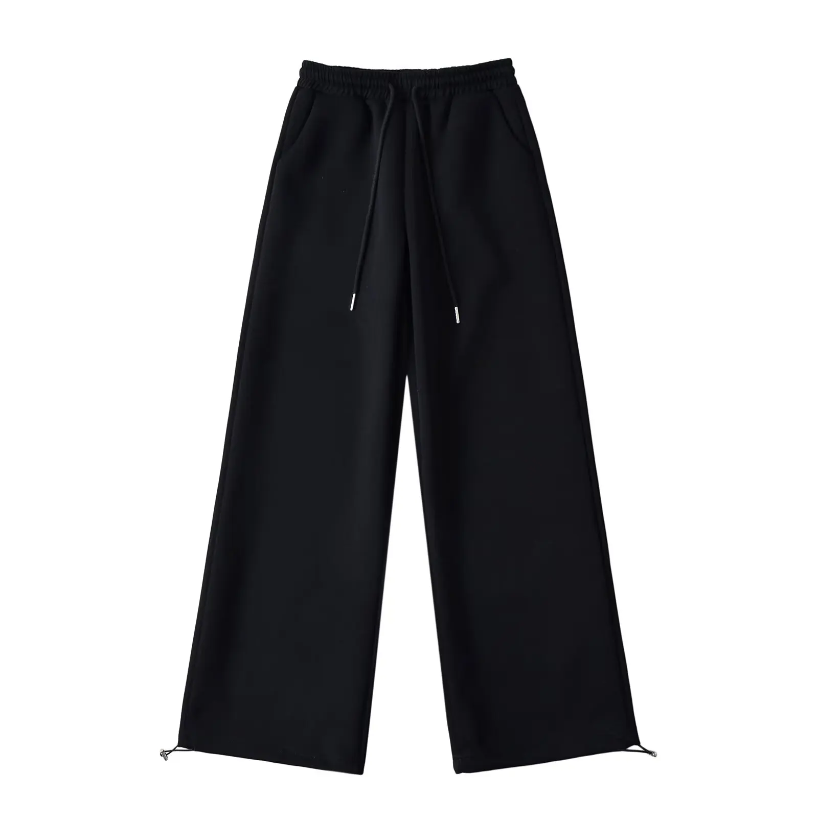 Trendy High Waist Loose Fit Drawstring Sweatpants Cool Spicy Girl Dancing Casual Wide Leg Long Pants Women's Fashion