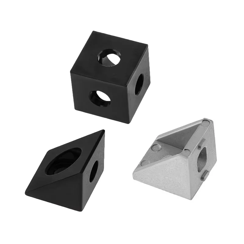 4PCS 3D Printer 2020 Aluminum Alloy Profile Corner Code Fixing Bracket Connecting Corner Groove Connection Aluminum Corner Parts