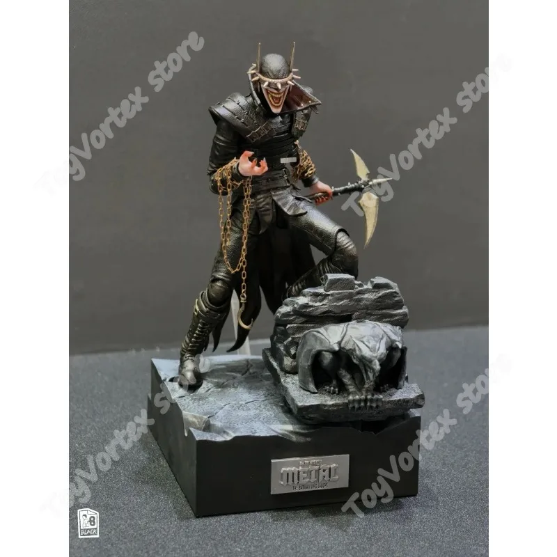 Figura de Acción Original 1/12 LPZZ Toys Dark Nights: Metal Batman Who Laughs DC003, Modelo Multiverso, Estatua de Superman