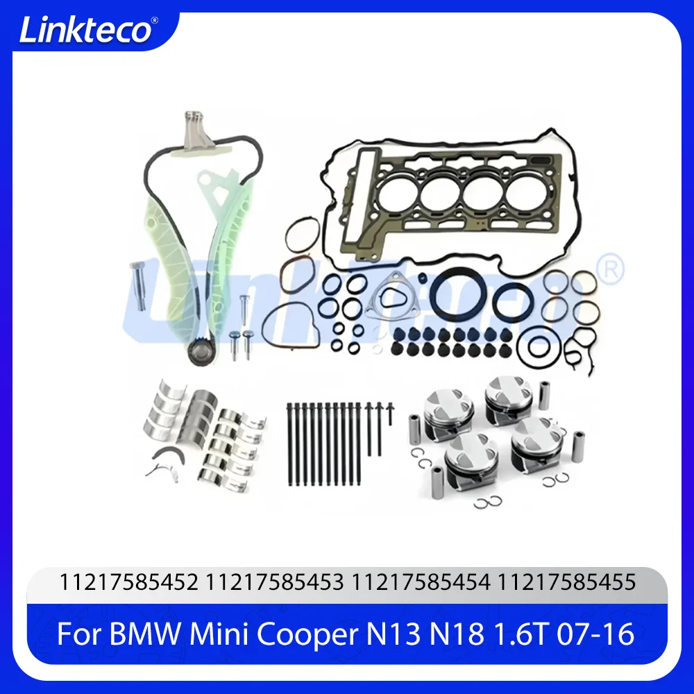 Engine Cylinder Head Gasket Set Timing Chain Fit 1.6 T N13 N18 For BMW Mini Cooper R55 R56 PACEMAN R61 COUNTRYMAN R60 1.6T 07-16