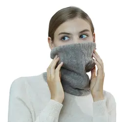 LONGMING Neue Frauen Schal 100% Merino Wolle Gestrickte Warme Winter Kragen Schals Dame Herbst Mode Beheizte Snood Schalldämpfer für mann